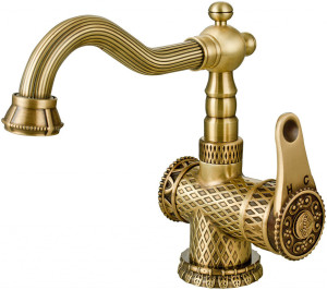 Смеситель ZorG Antic A 413U-BR для раковины, бронза