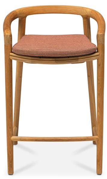 MANUTTI Табурет из тикового дерева со спинкой Solid Bs73 - Вид №3