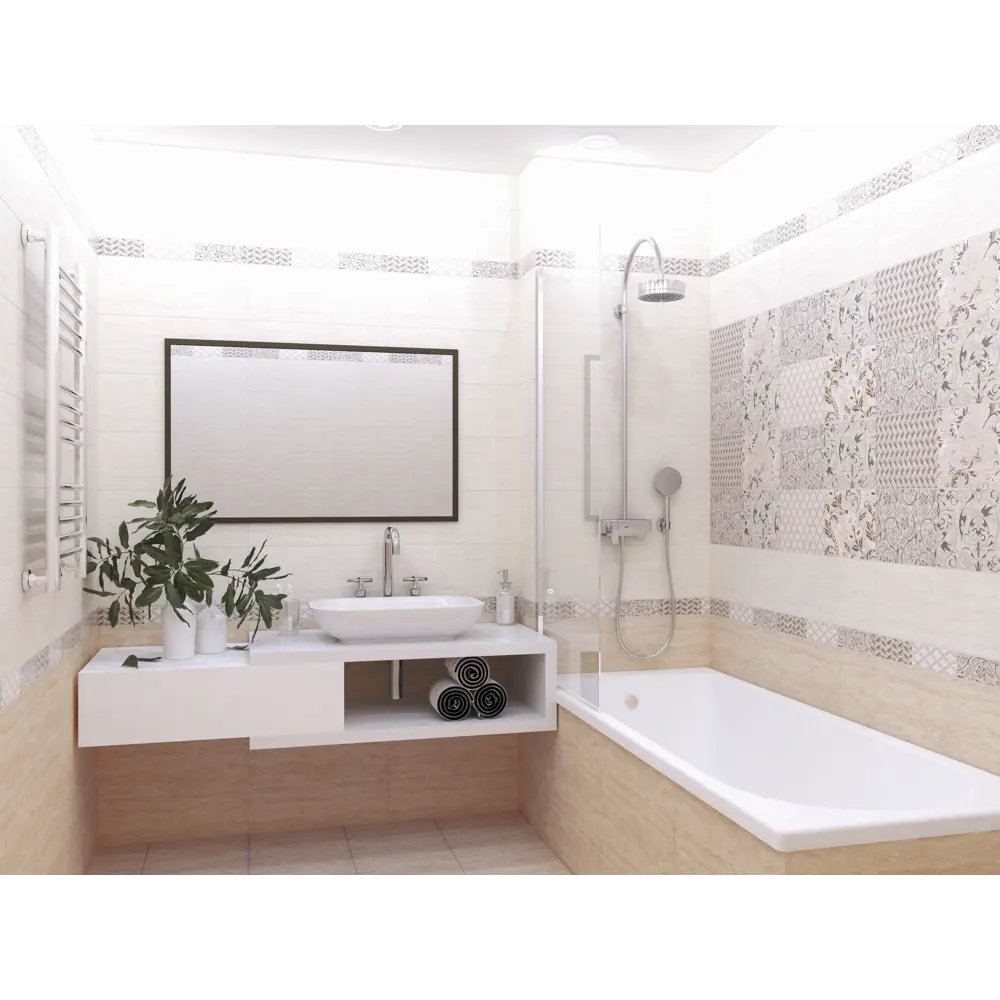 Плитка напольная Azori Marmi 42x42 см 1.23 м² цвет бежевый 82880597 STLM-2159092 - Вид №3