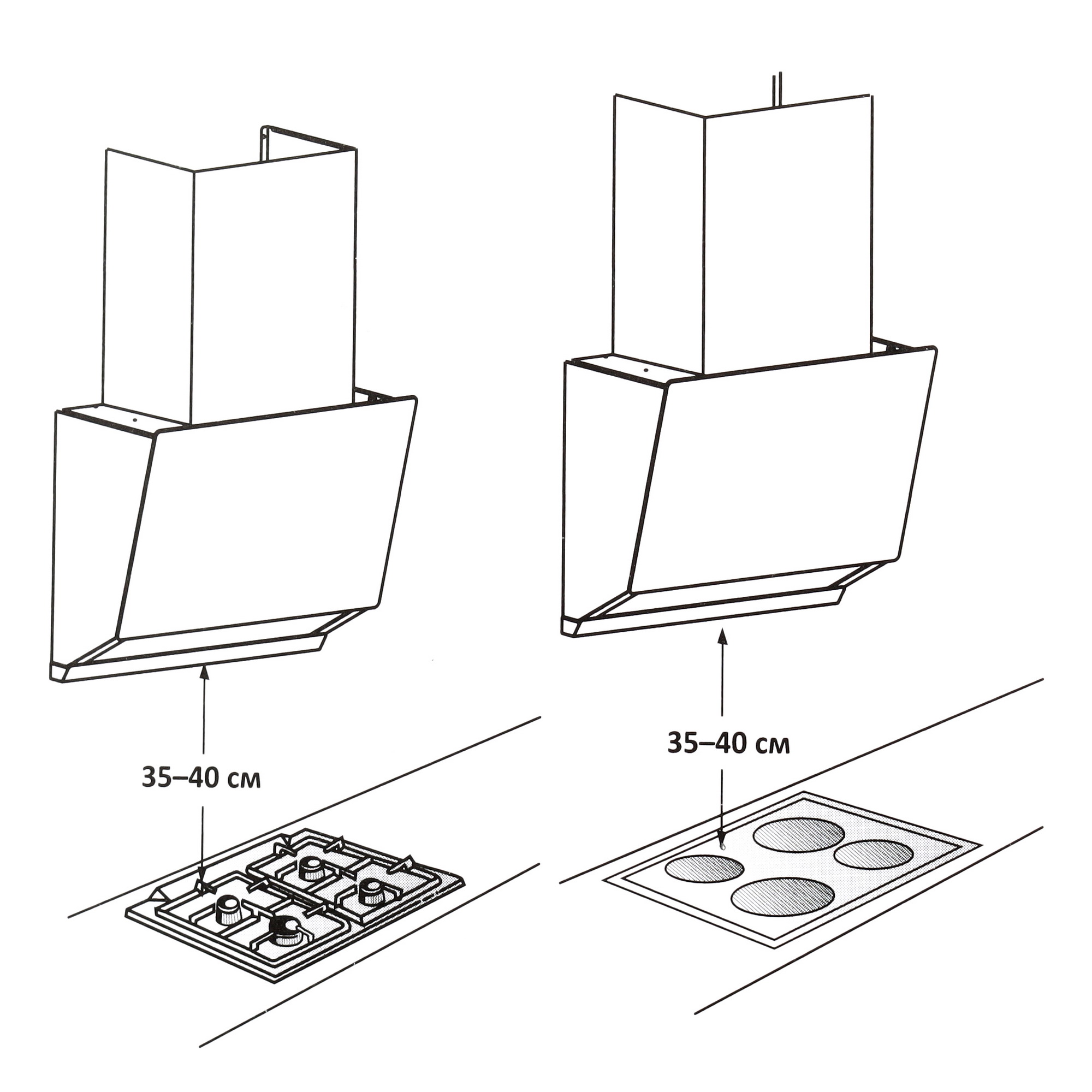 9196549 Вытяжка наклонная DEXP CH60-DM0 черный/черный STDN-0142143 - Вид №10
