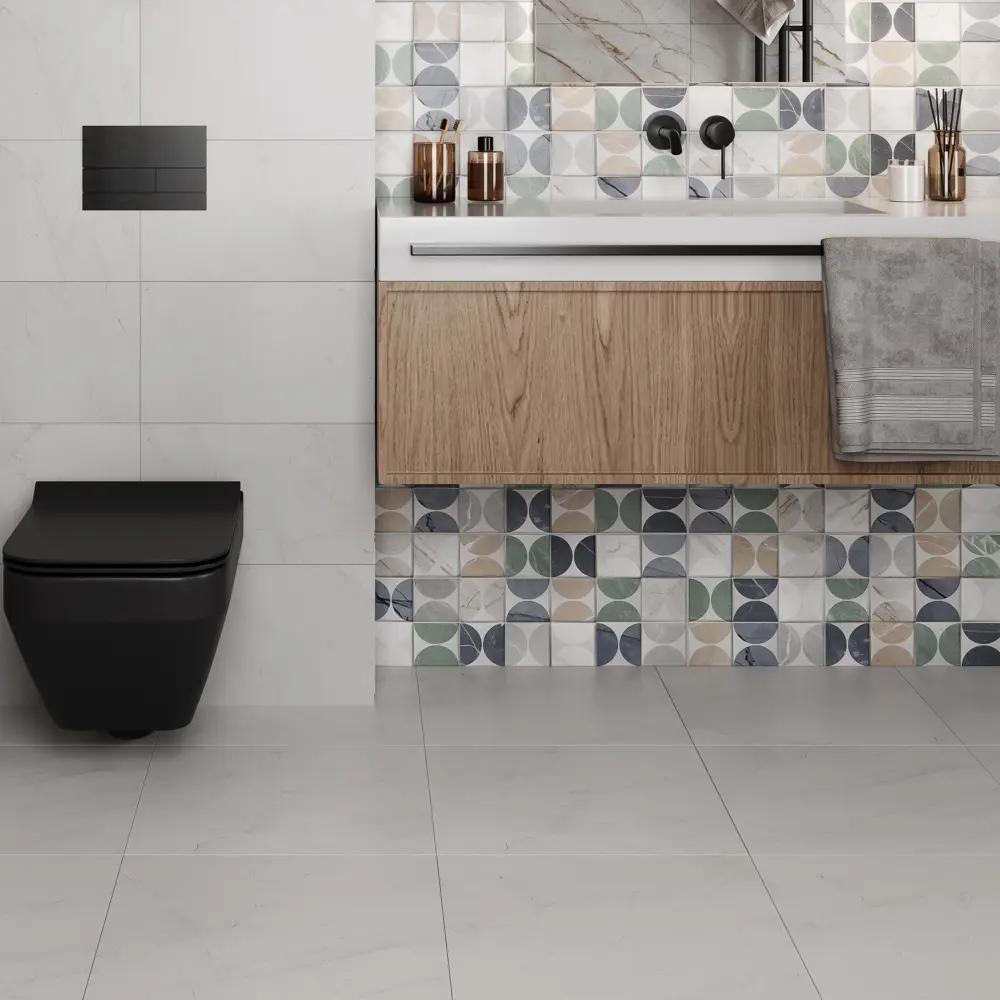 Глазурованный керамогранит Time 45x45 см 1.62 м² матовый цвет белый Gracia Ceramica STLM-2023302