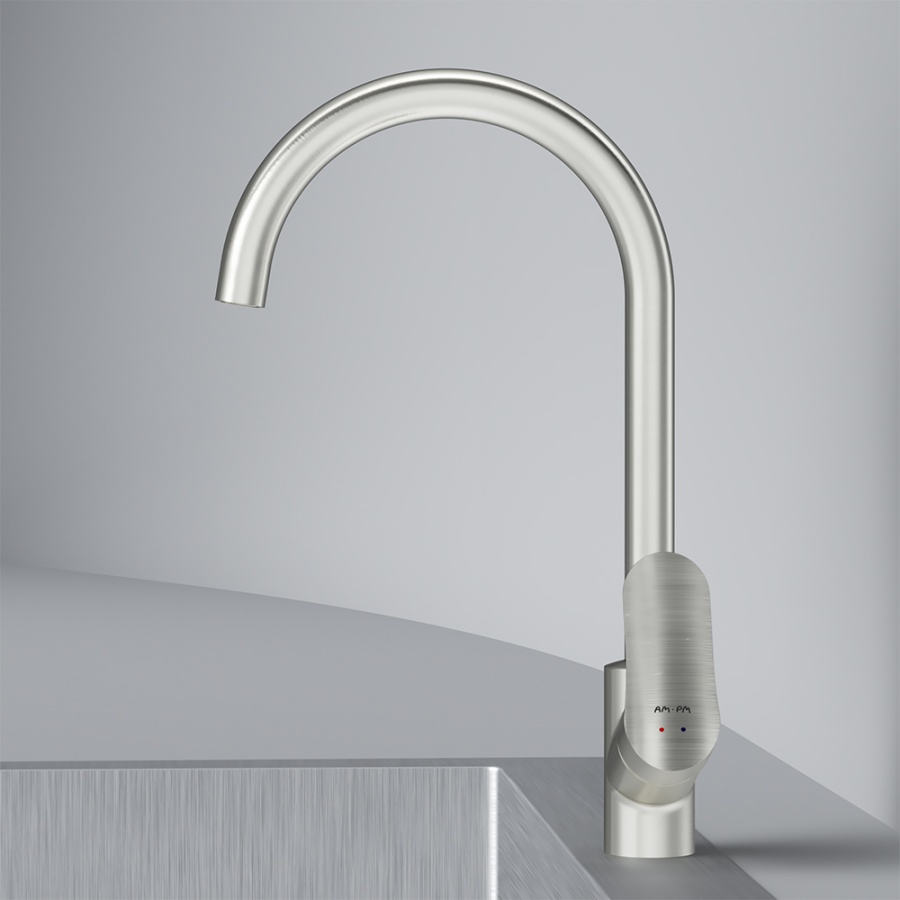 F8007711 смеситель для кухни с каналом для питьевой воды сатин шт. AM.PM Like - Вид №4