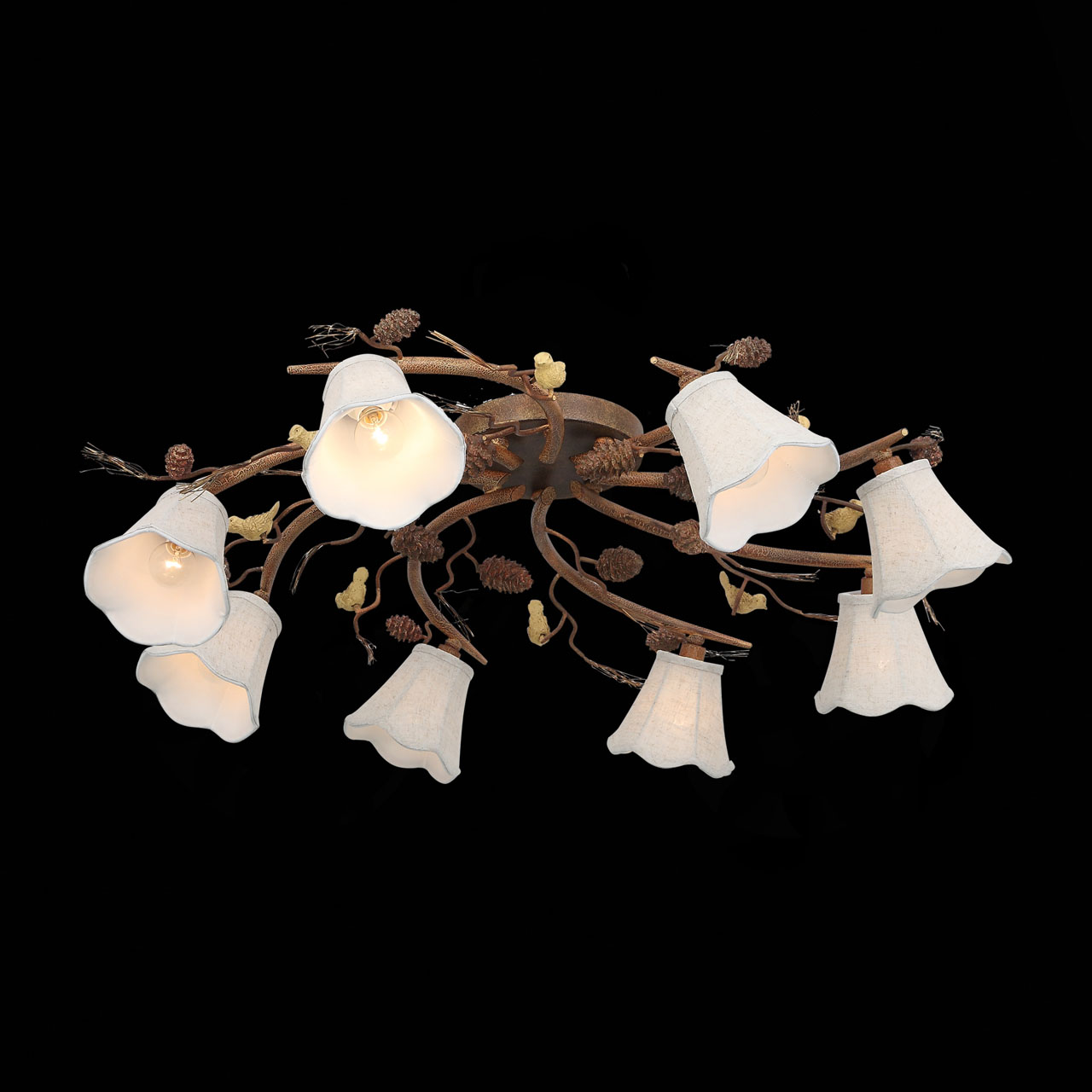 Потолочная люстра ST Luce Uccellino SL167.702.08 ST LUCE ДИЗАЙНЕРСКИЕ, UCCELLINO 109024 Бежевый  - Вид №3