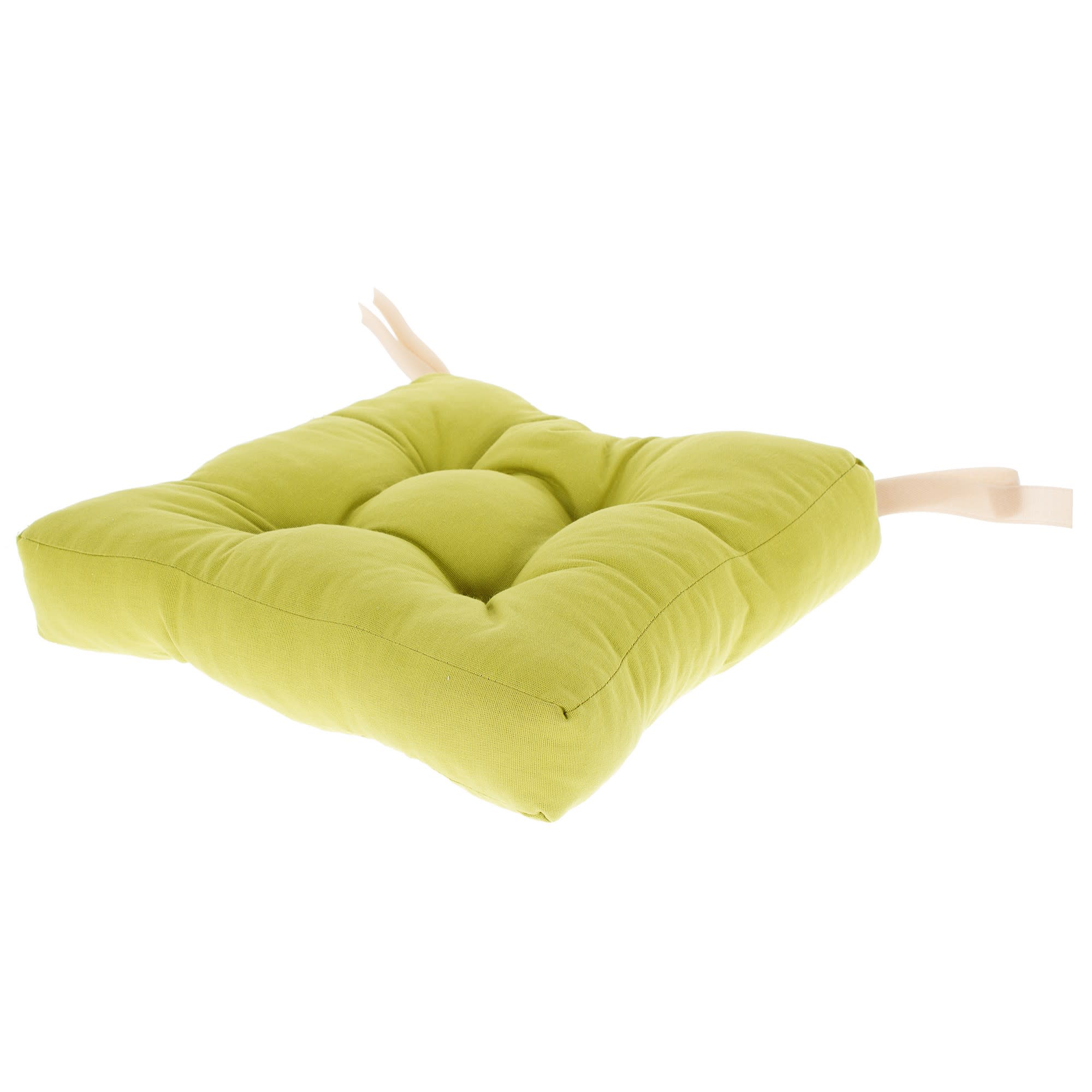 18629309 Сидушка для стула 40х40х6 см цвет горчичный Santreyd  - Вид №1