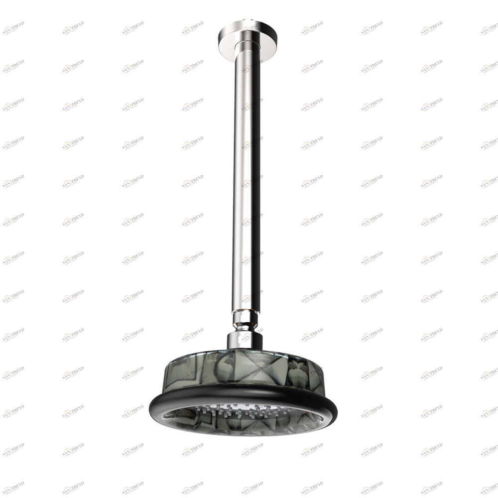 Graffio Круглая душевая лейка Ø 160 мм с потолочным держателем 300 мм. CI804 