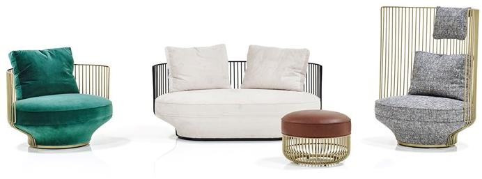 Wittmann Кресло из ткани с высокой спинкой Paradise bird sun-id-1511831 - Вид №1