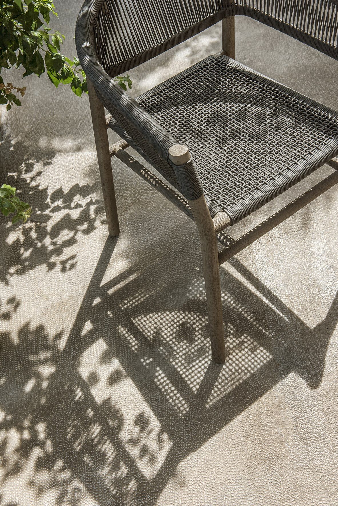 Штабелируемый садовый стул из тика и веревки Ethimo ARCH-00103677 - Вид №24