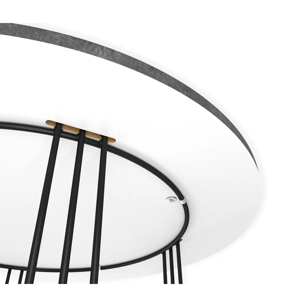 Столик журнальный круглый 49.5x49.5 см серый/черный Sheffilton STLM-2124364 - Вид №3