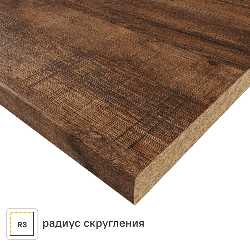 Столешница KONSENSA Самдал 60x120x3.8 см ДСП цвет коричневый ДСП Постформинг STLM-2119153