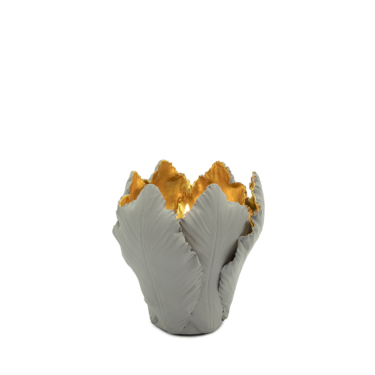 300049-B1 ABHIKA ПОДСВЕЧНИК ТЮЛЬПАН BROWN/GOLD  - Вид №4