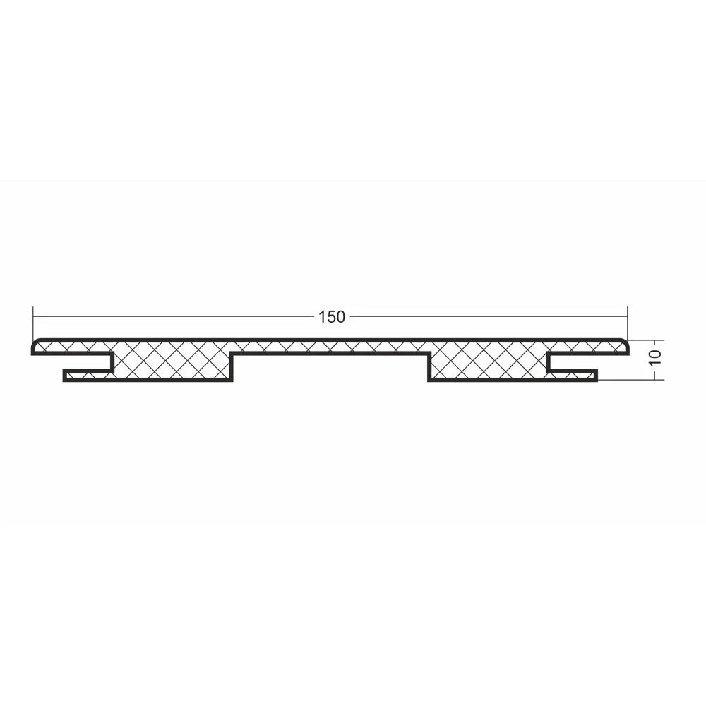 Добор телескопический Альфа Классик 2130х200х10 мм ПВХ ламинация цвет дуб беленый VFD STLM-2203495 - Вид №2