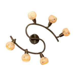 Спот потолочный на 6 ламп белый "Соната" CL520163 CITILUX СОНАТА БРОНЗА 00-3891023 Белый