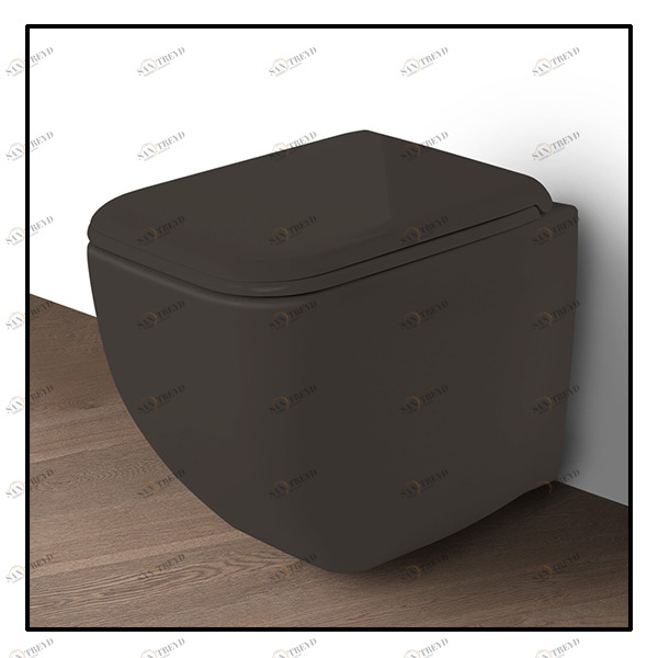 SHCOVAKTRAN Приставной унитаз напольный Коричневый Ceramica Cielo SHUI Comfort Италия