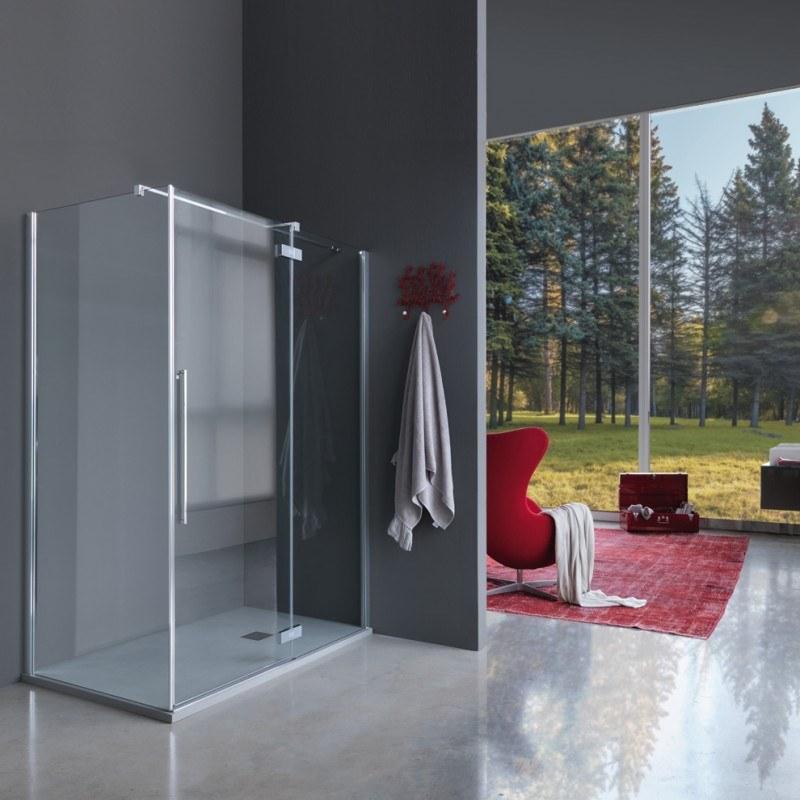 Samo Душевая кабина с распашной и фиксированной дверцами Eccelsa sun-id-1361596 - Вид №1
