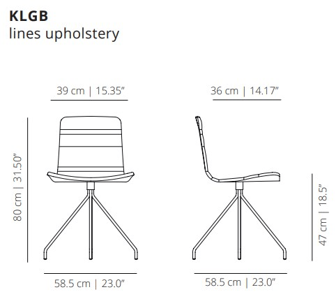 Viccarbe Стул на козелке из ткани с подлокотниками Klip sun-id-1451483 - Вид №3