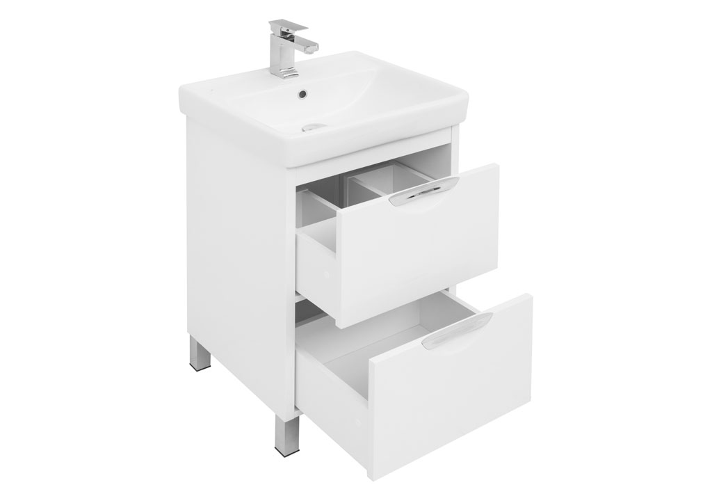 Мебель для ванной Aquanet Гретта 50 New белый (2 ящика) 00239424 - Вид №3