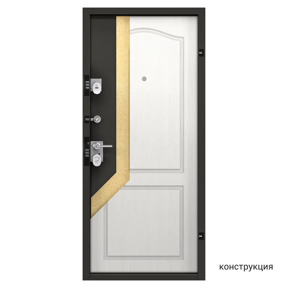 Дверь металлическая Гарант, 960 мм, правая, цвет антик ларче TOREX STLM-2062289 - Вид №13