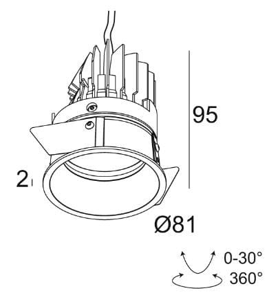 Регулируемый светодиодный прожектор Deltalight Deep Ringo ARCH-00081965 - Вид №7