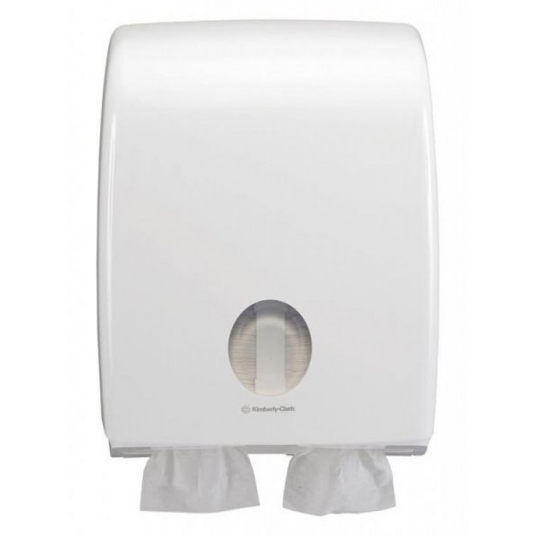 6990 Kimberly Clark Диспенсер для листовой туалетной бумаги из пластика белый Kimberly Clark Professional Aquarius 6990 белый  - Вид №1
