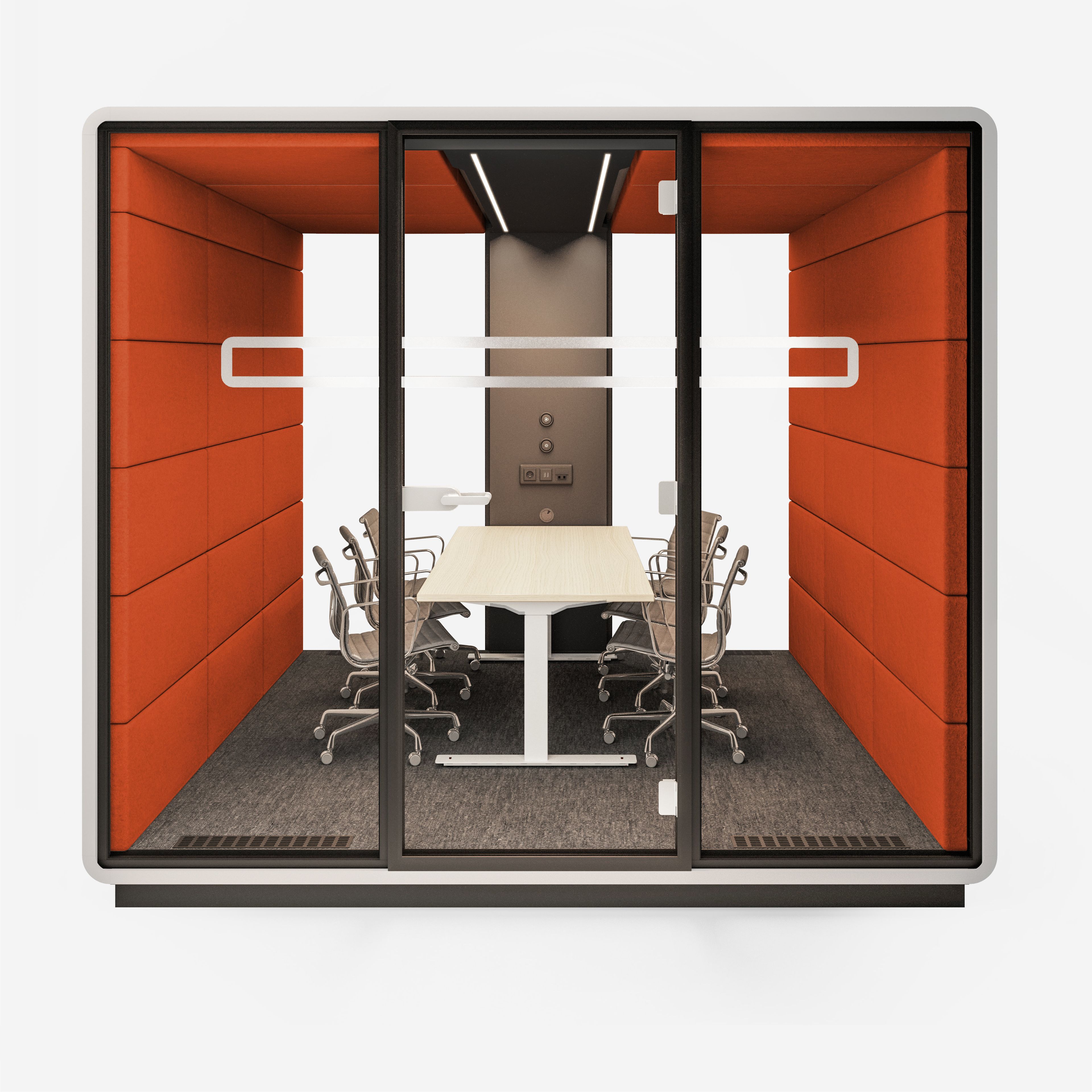 Многосторонняя акустическая офисная кабина со встроенным освещением Mikomax Smart Office Hushoffice ARCH-00059090 - Вид №20