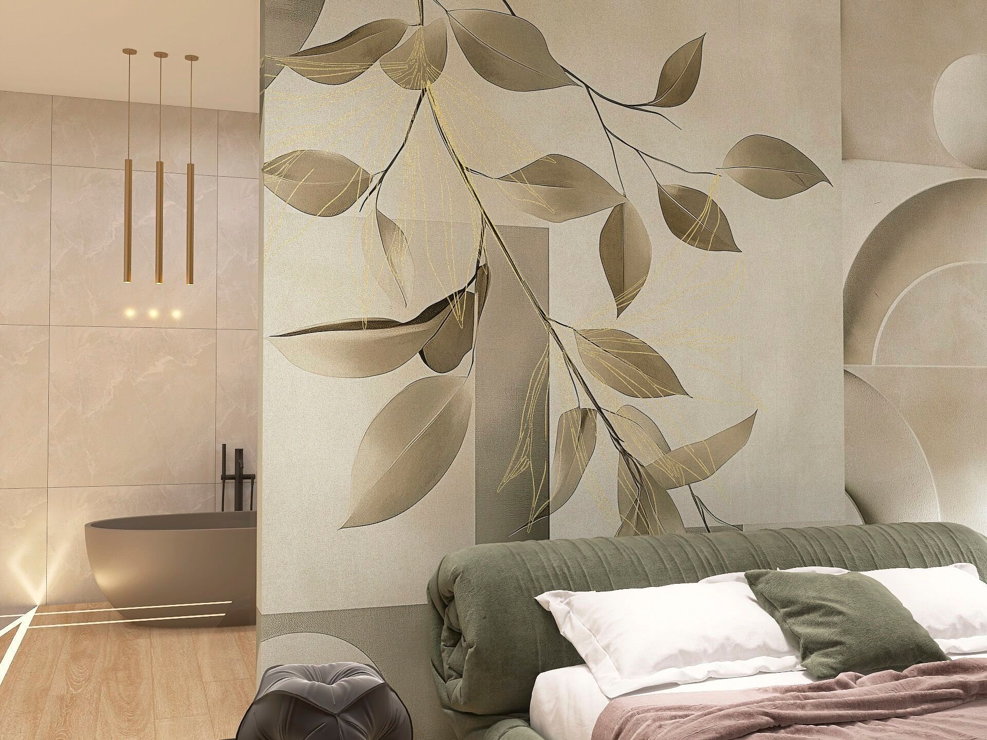 Обои с цветочными мотивами Rimura 2025-Mida's Gold ARCH-00091457