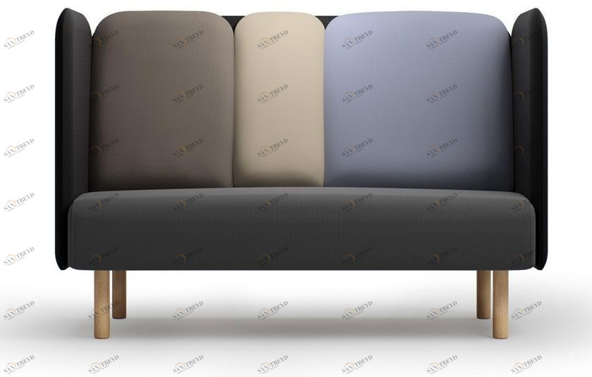 SOFTREND 3-х местный тканевый диван с огнестойкой обивкой August sun-id-1370757