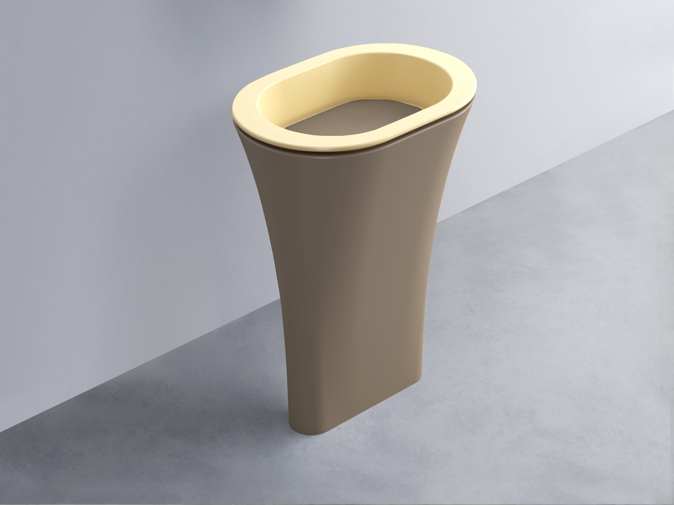 AMLA65-CN+AMPILO-AN+AMCOLO-AN Раковина Amedeo Ovale отдельностоящая cielo Enjoy + Amedeo Ceramica Cielo