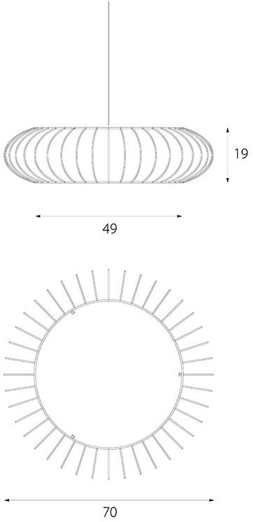 luxcambra Плетеный светодиодный подвесной светильник Niuet sun-id-1419107 - Вид №6