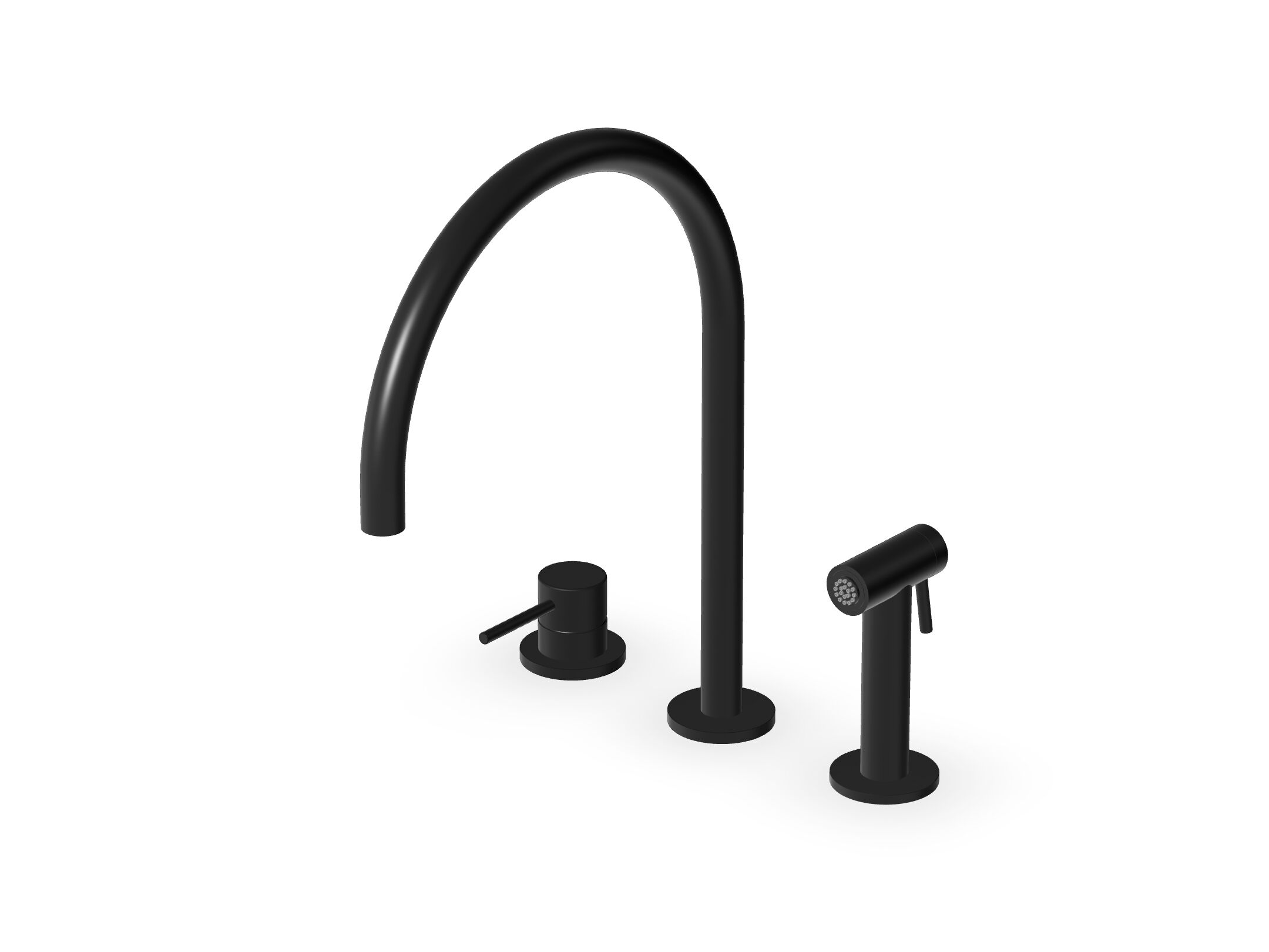 Смеситель для кухни из нержавеющей стали с поворотным изливом Zucchetti ZHK441 ARCH-00087156 - Вид №3