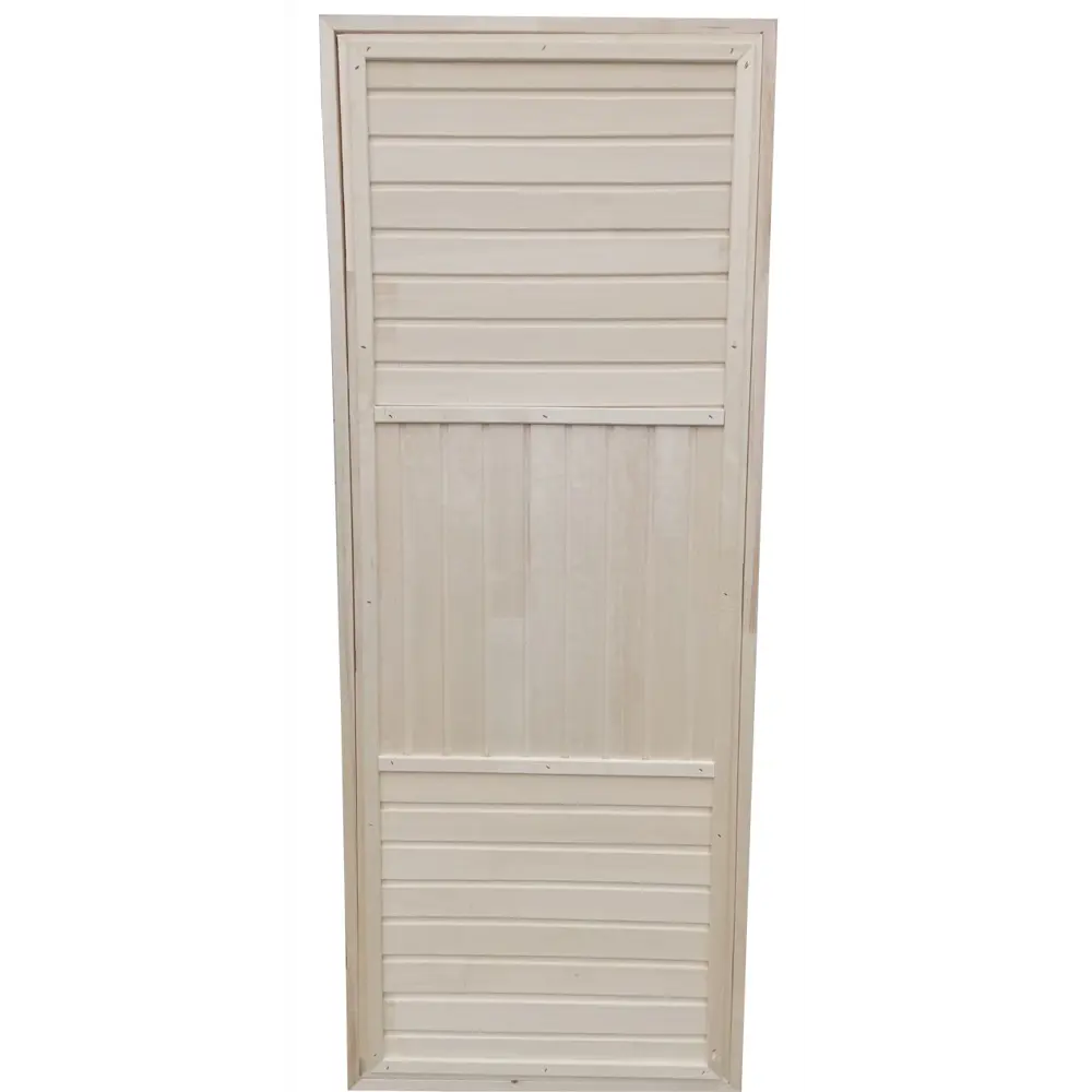Дверь для бани деревянная осина 75x195 см двусторонняя Santreyd STLM-2008332