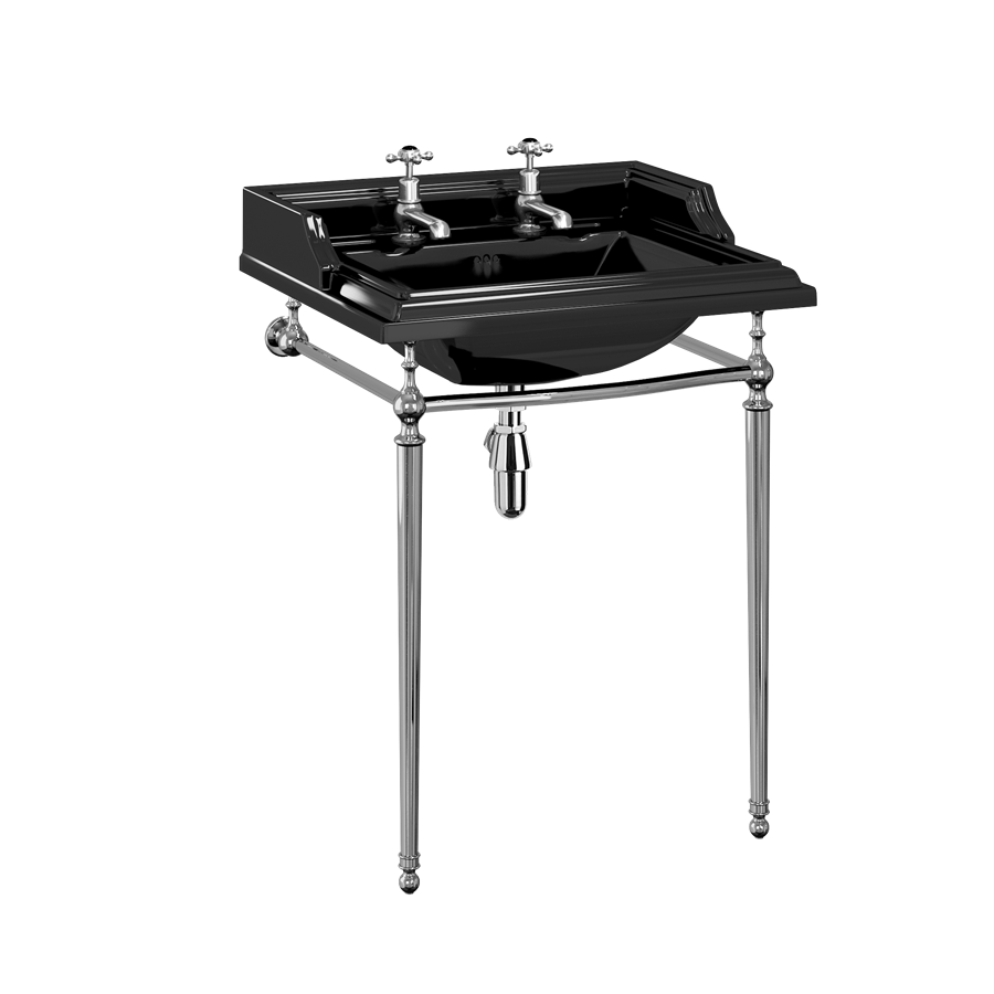 Burlington Classic Классическая раковина и подставка для раковины 65 см Жиклер с 3-мя отверстиями под смеситель B15 3TH JET T49A CHR 