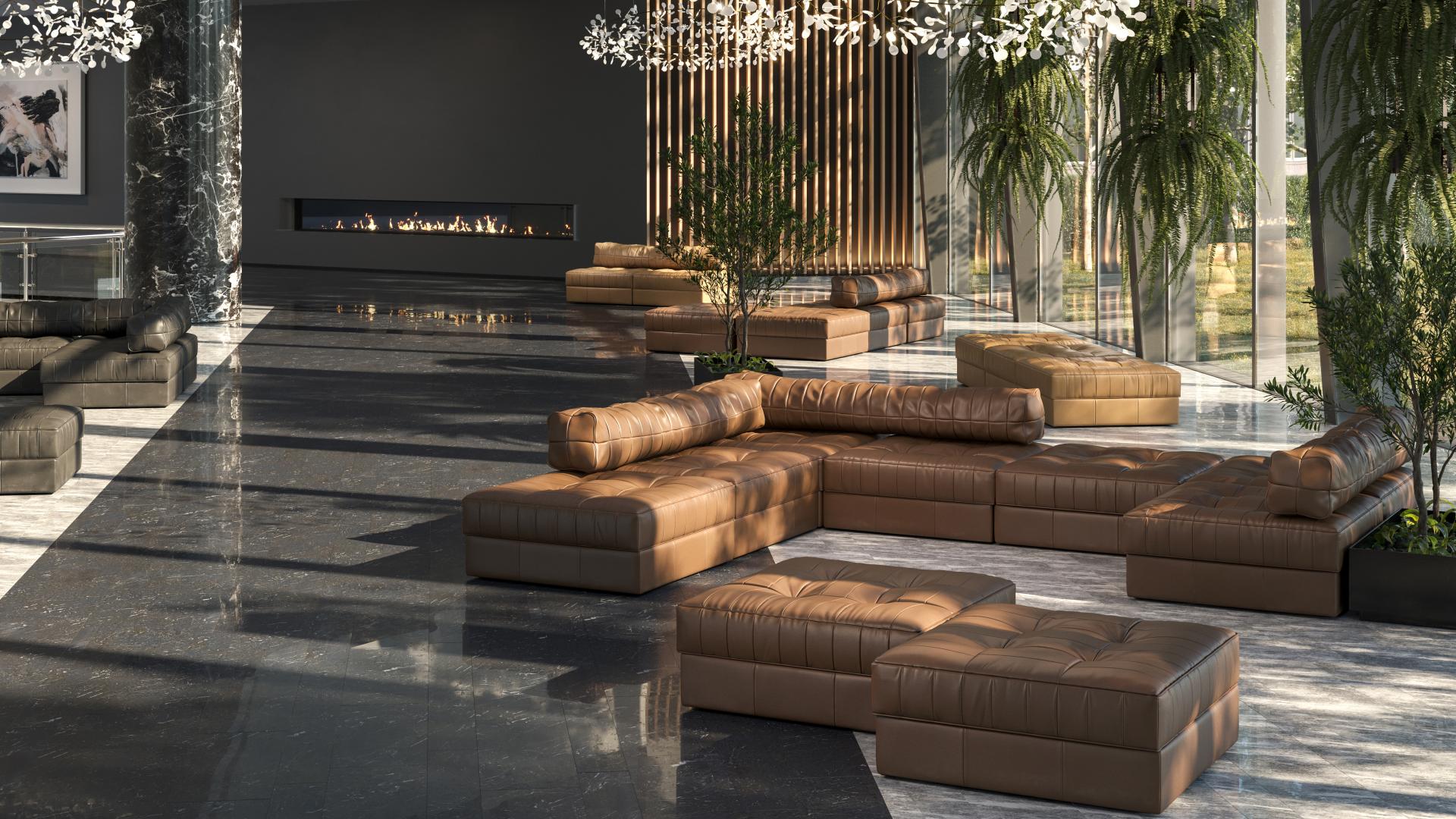 Кожаный модульный диван de Sede DS-1088 ARCH-00117804 - Вид №5