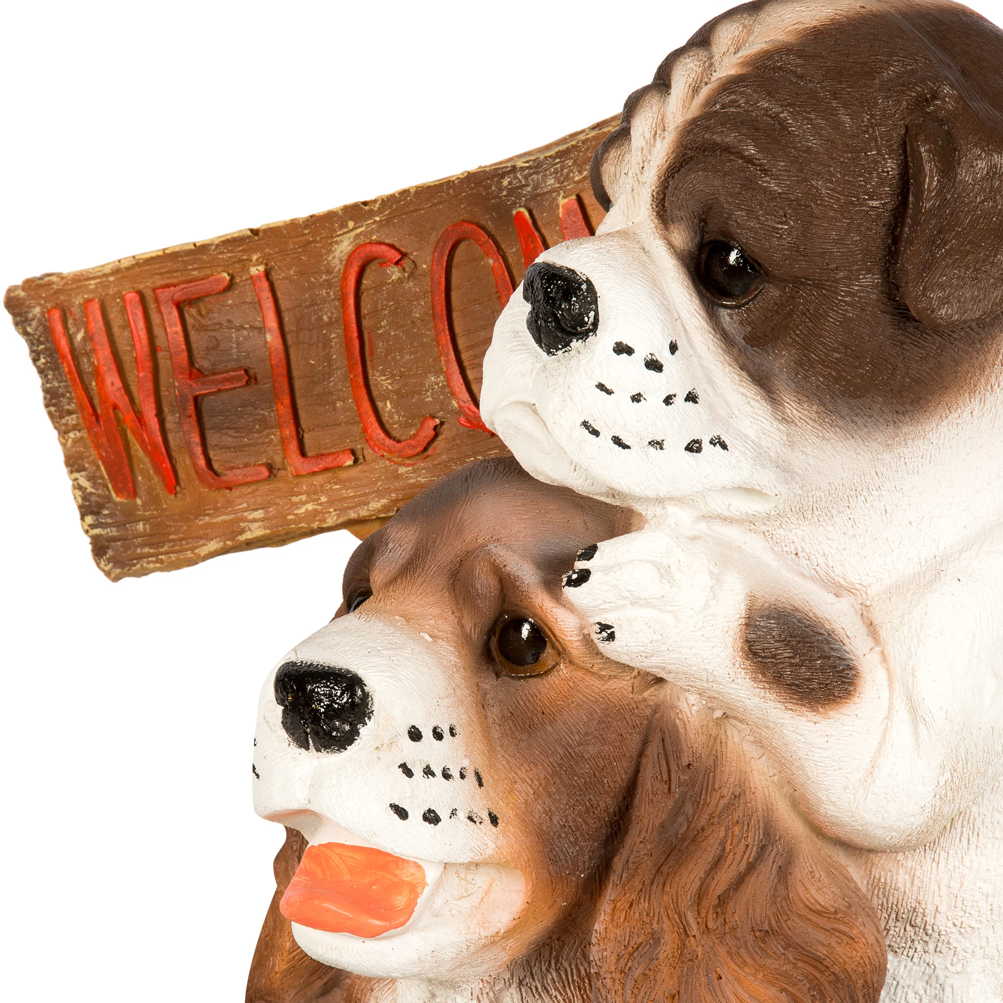 82199706 Фигура садовая «Щенки с табличкой Welcome» высота 42 см Santreyd  - Вид №3