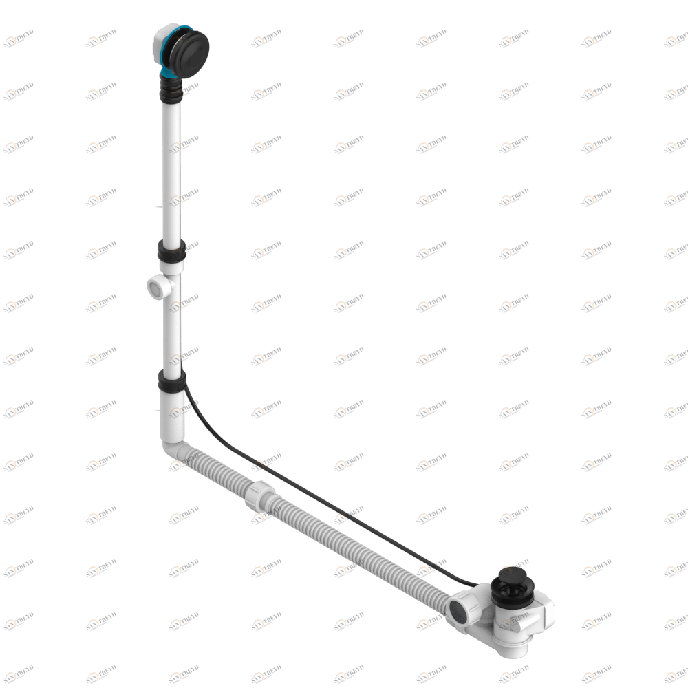 U5H-302GM Перелив GEBERIT для ванны - европейская модель - большой размер регулируемая высота : от 165мм MAXI 580мм регулируемая выступающая часть : от 110мм MAXI 700мм- выпуск Ø 40 мм с стильной ручкой Thg-paris Jade Dragon Покрытие PVD матовая бронза U5H-302GM CAT.F
