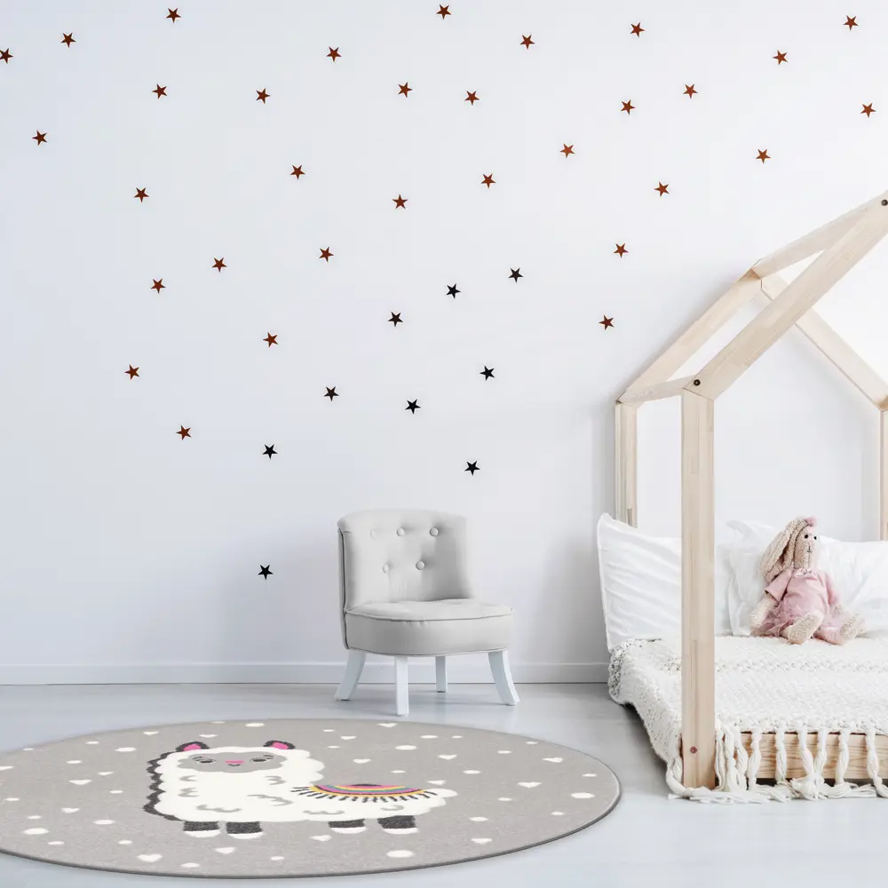 Ковер полипропилен Playground 72SVS R ø100 см цвет серый 82905198 STLM-2012116 Tarkett  - Вид №4