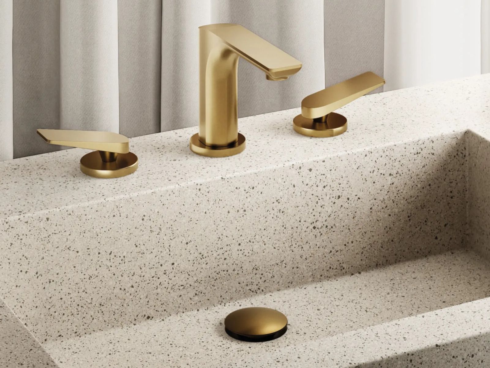 Смеситель для раковины с 3 отверстиями CRISTINA Rubinetterie Blade ARCH-00088955 - Вид №1