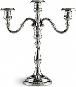 66649 Schiavon Канделябр трехрожковый 38см "Инглезе" (серебро 925пр) Серебро 925