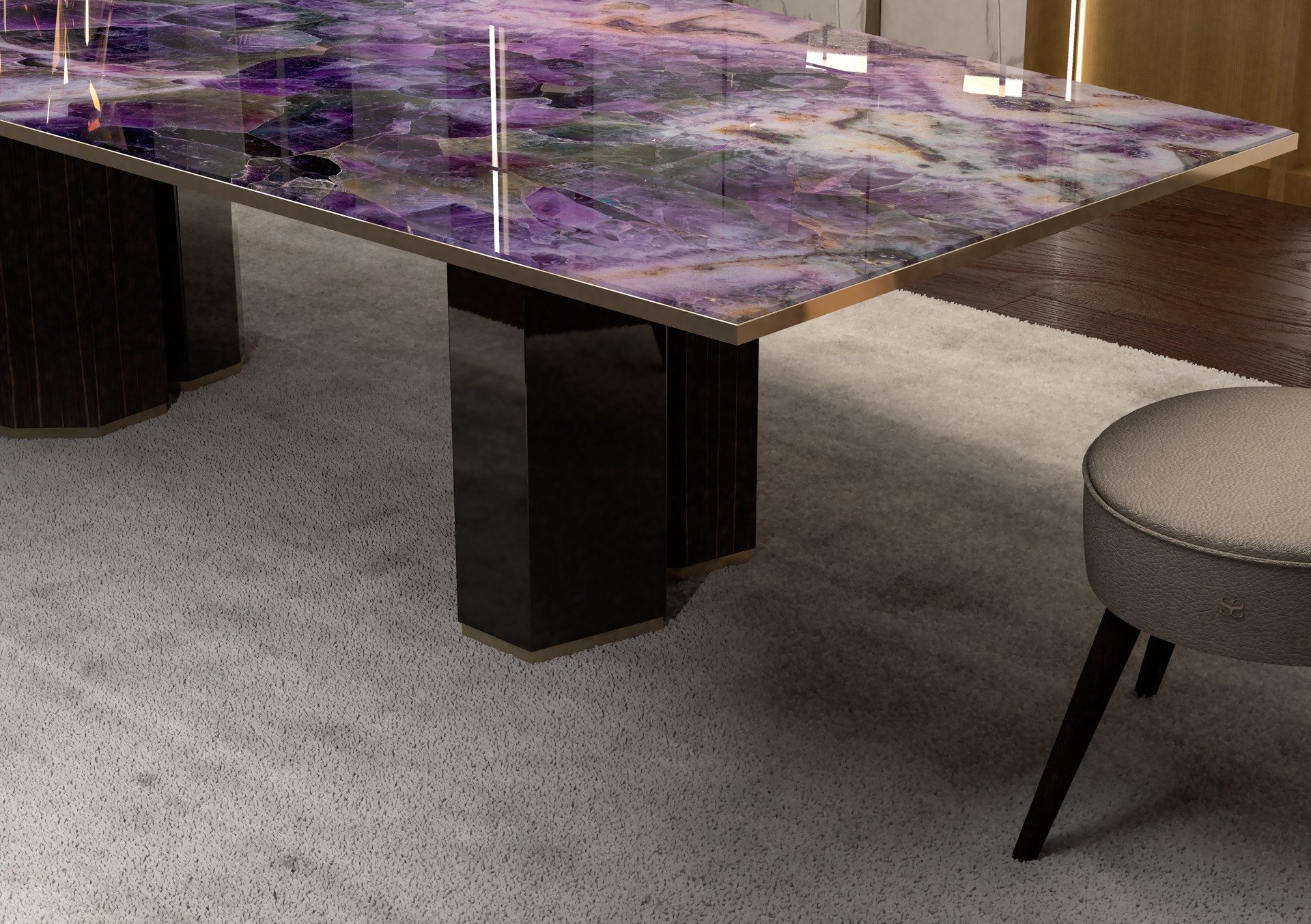 Стеклянный обеденный стол Sicis PHILIPPE ARCH-00125274 - Вид №26