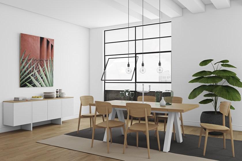 TemaHome Прямоугольный обеденный стол из фанерованной древесины sun-id-1487035 - Вид №2