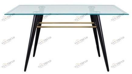 ALMA DESIGN Квадратный обеденный стол из дерева и стекла Magenta sun-id-1350250