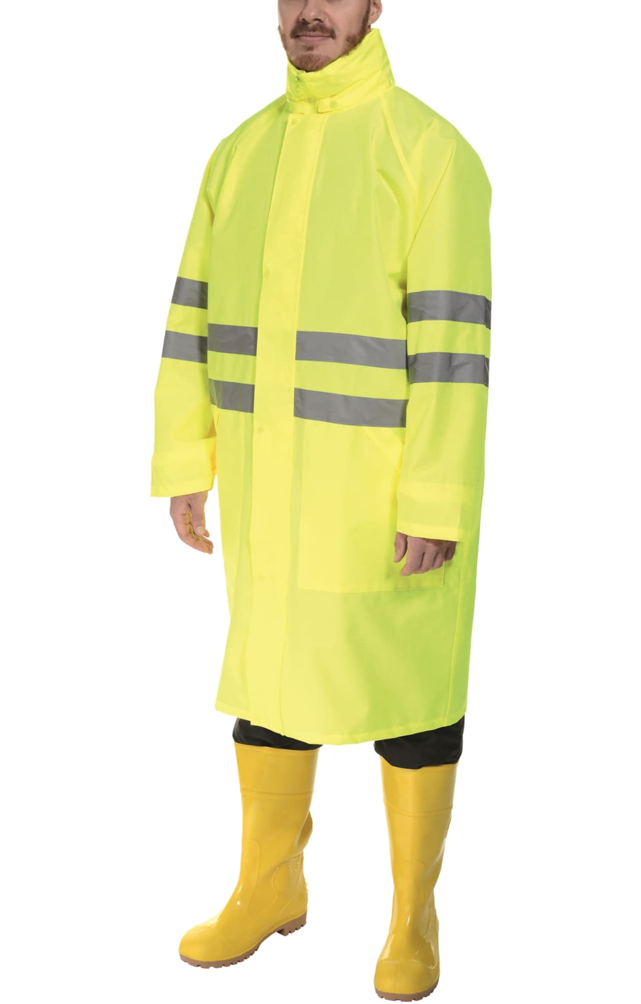 5044189 Плащ влагозащитный Альбатрос Плюс М лимонный  Непромокаемая спецодежда  размер L  - Вид №2