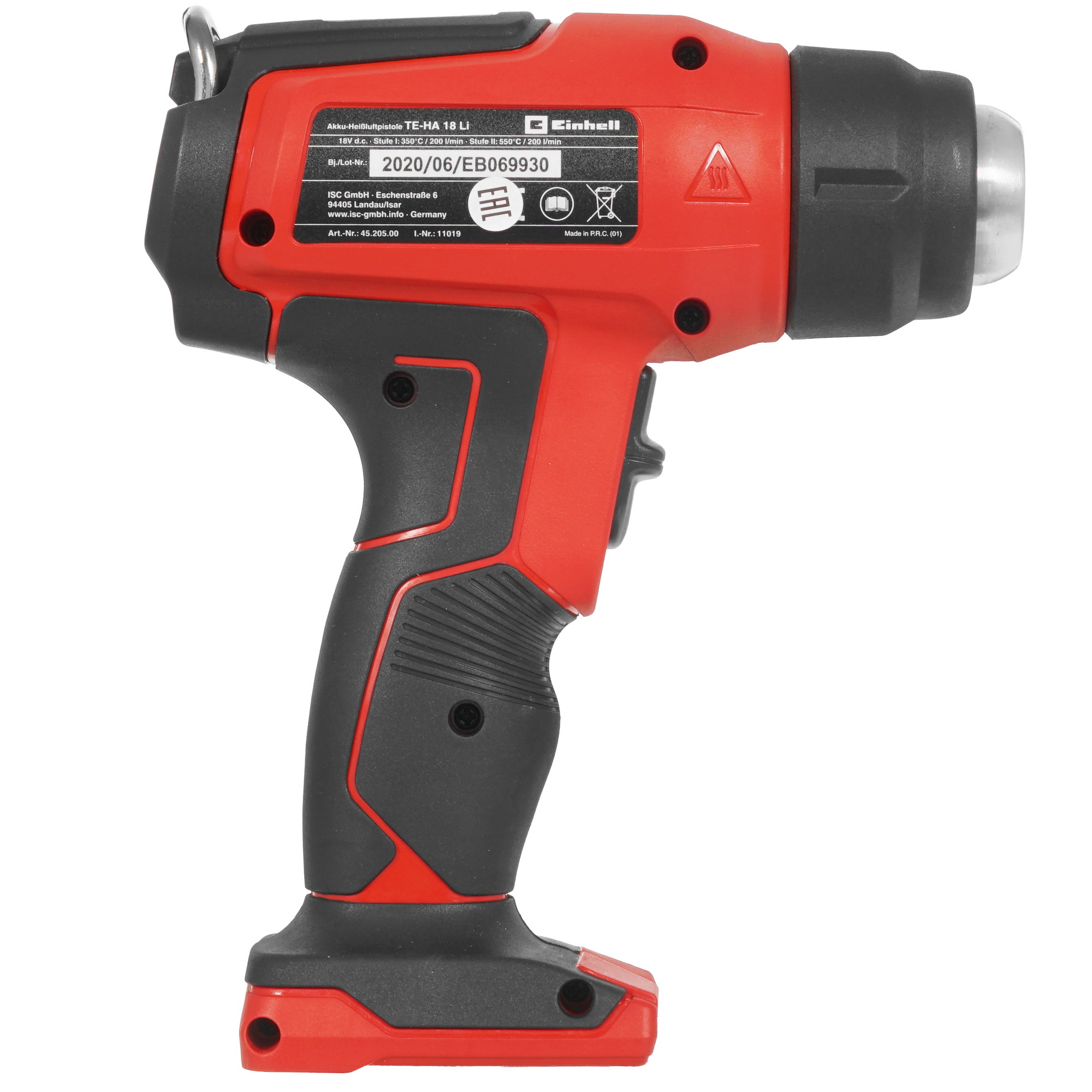 Строительный фен Einhell TE-HA 18 Li - Solo Power X Change 18V  , Без ЗУ, Без АКБ 5322660 STDN-0064004 - Вид №1