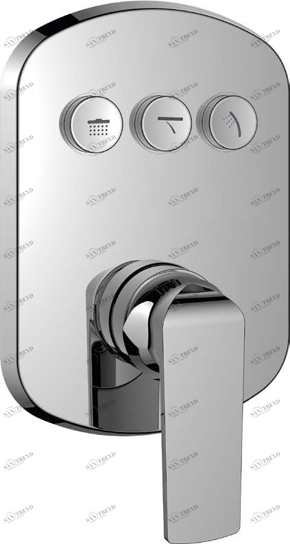 Встраиваемый однорычажный смеситель Cezares GLOBO-F-VDIM3-B-01