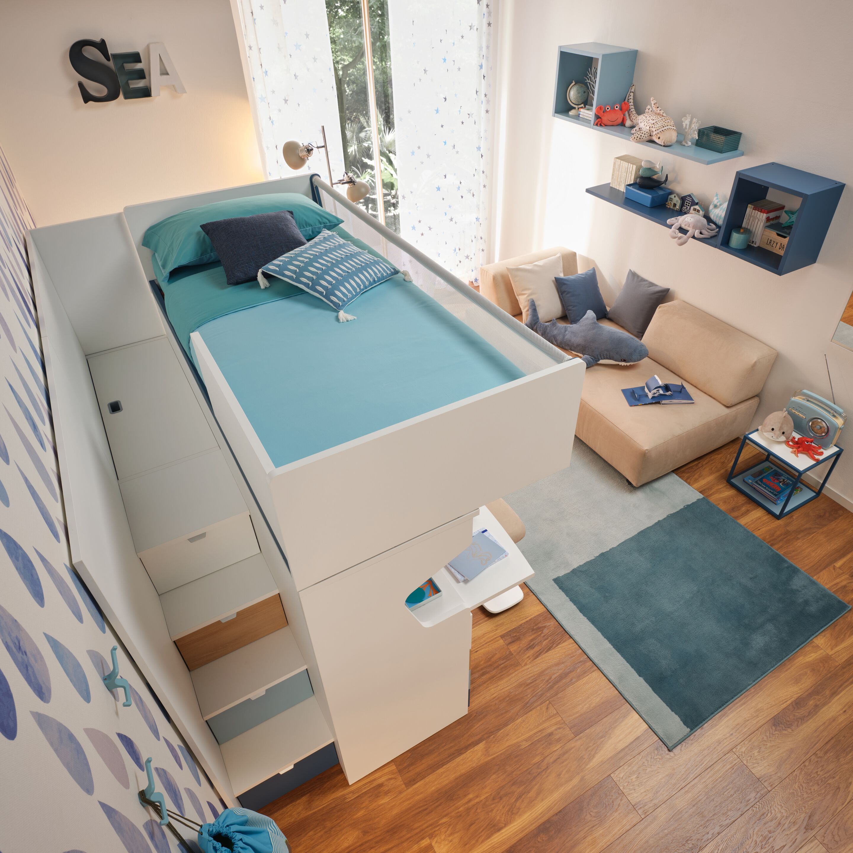 Состав с двухъярусной кроватью Level Smart Moretti Compact KC511 ARCH-00049355 - Вид №1