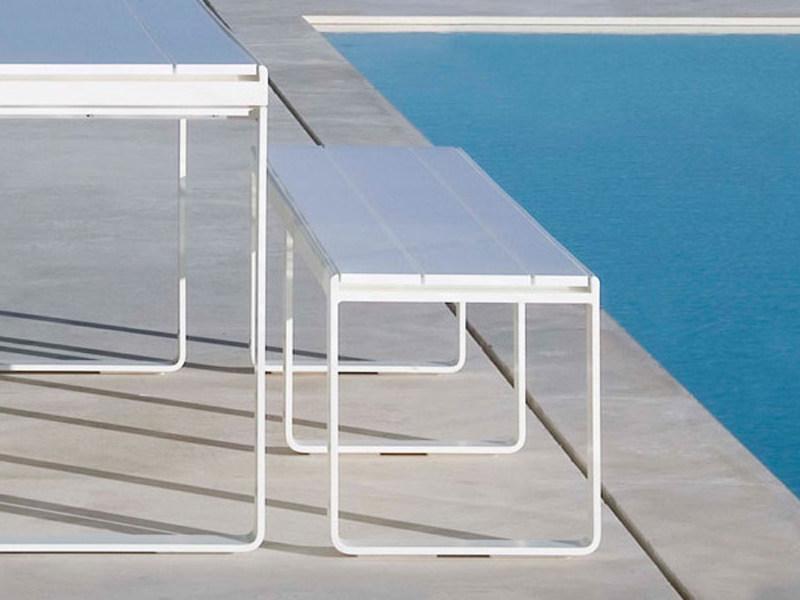 GANDIABLASCO Садовая скамейка из алюминия Flat sun-id-1458798 - Вид №8