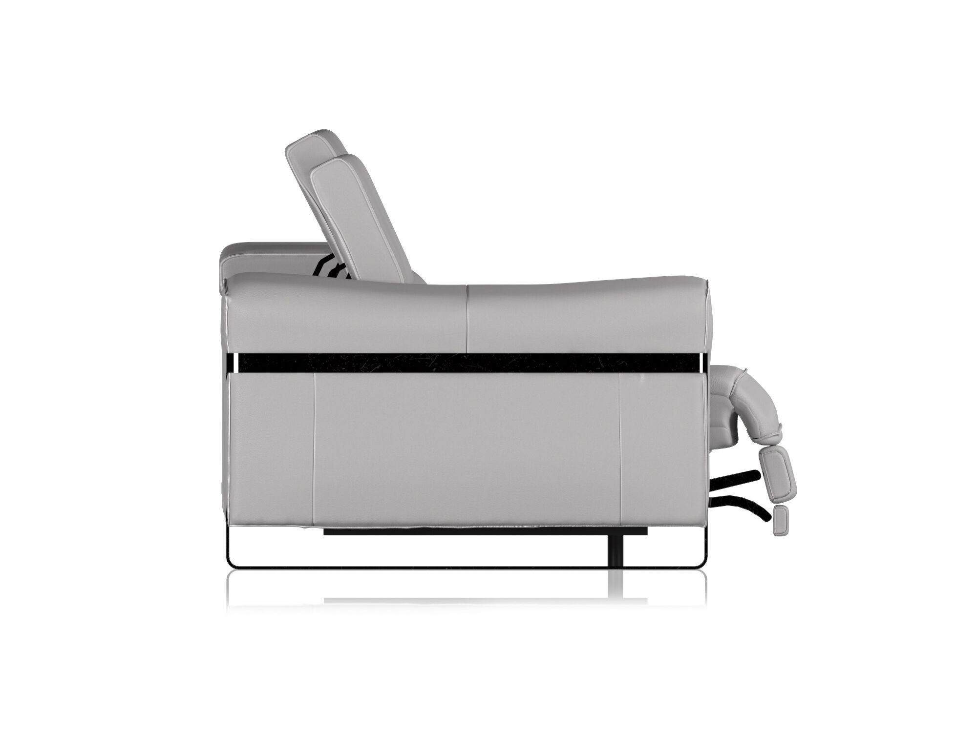 Кожаный диван с электроприводом на 3 места Natuzzi Italia Fidelio ARCH-00059895 - Вид №1