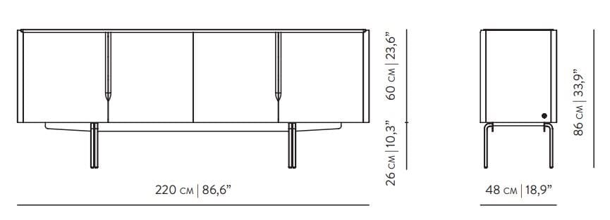 Деревянный шкаф с распашными дверями Wewood PANAMÁ ARCH-00006865 - Вид №3
