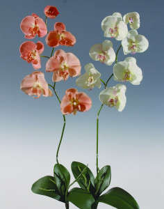 2526 755 a2 Искусственная орхидея Phalaenopsis, 73 см, real touch, бежево-розовая H-andreas