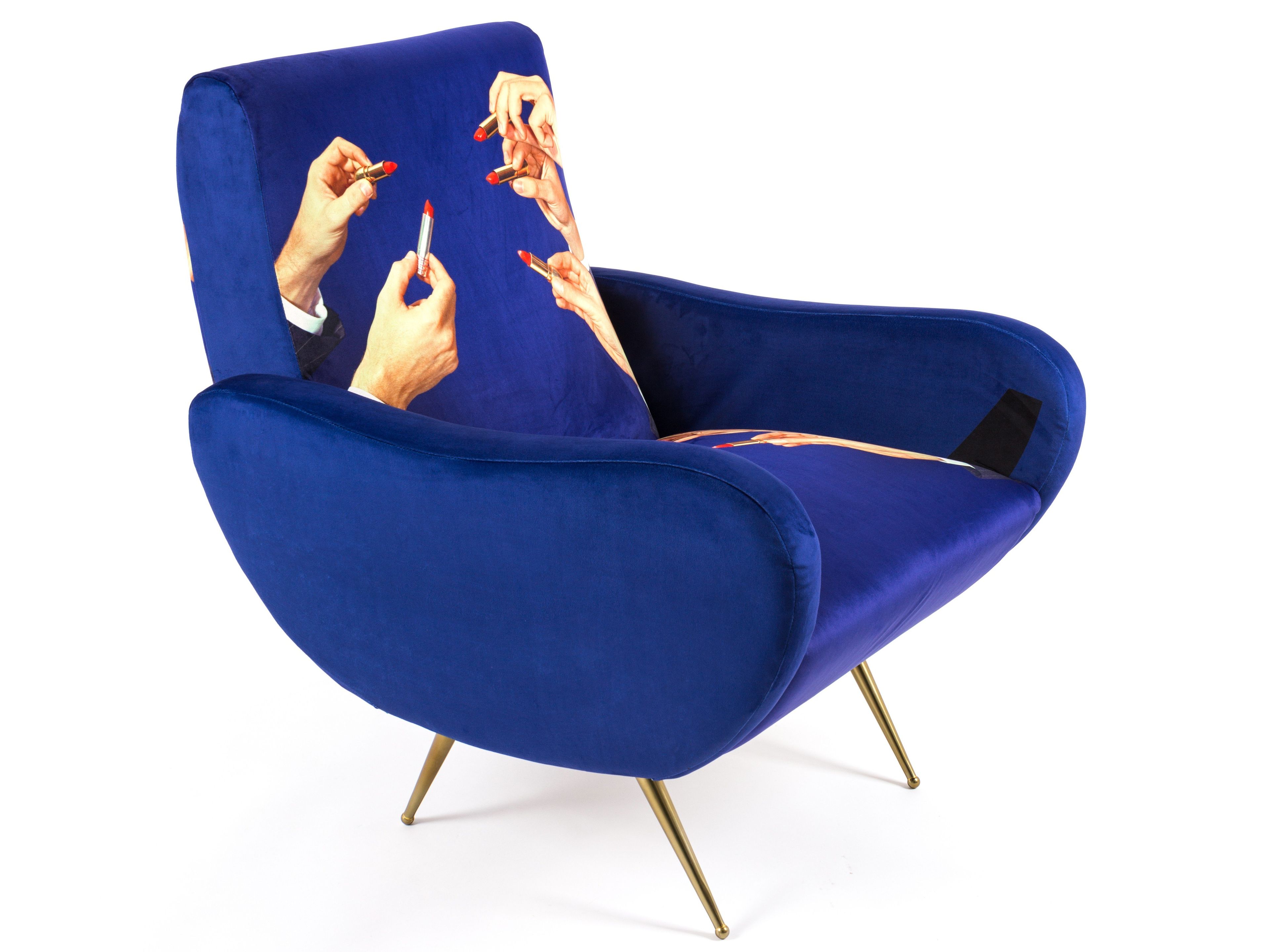 Тканевое кресло с подлокотниками Seletti Seletti wears Toiletpaper ARCH-00130045