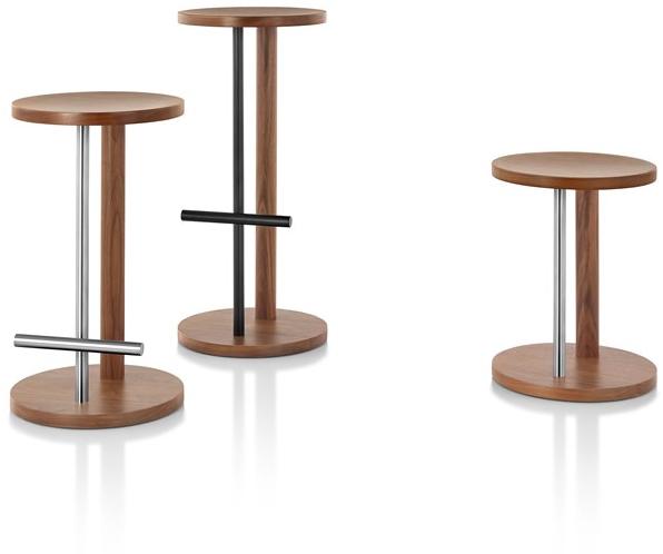 Herman Miller Высокий деревянный табурет с подставкой для ног Spot sun-id-1381436 - Вид №6